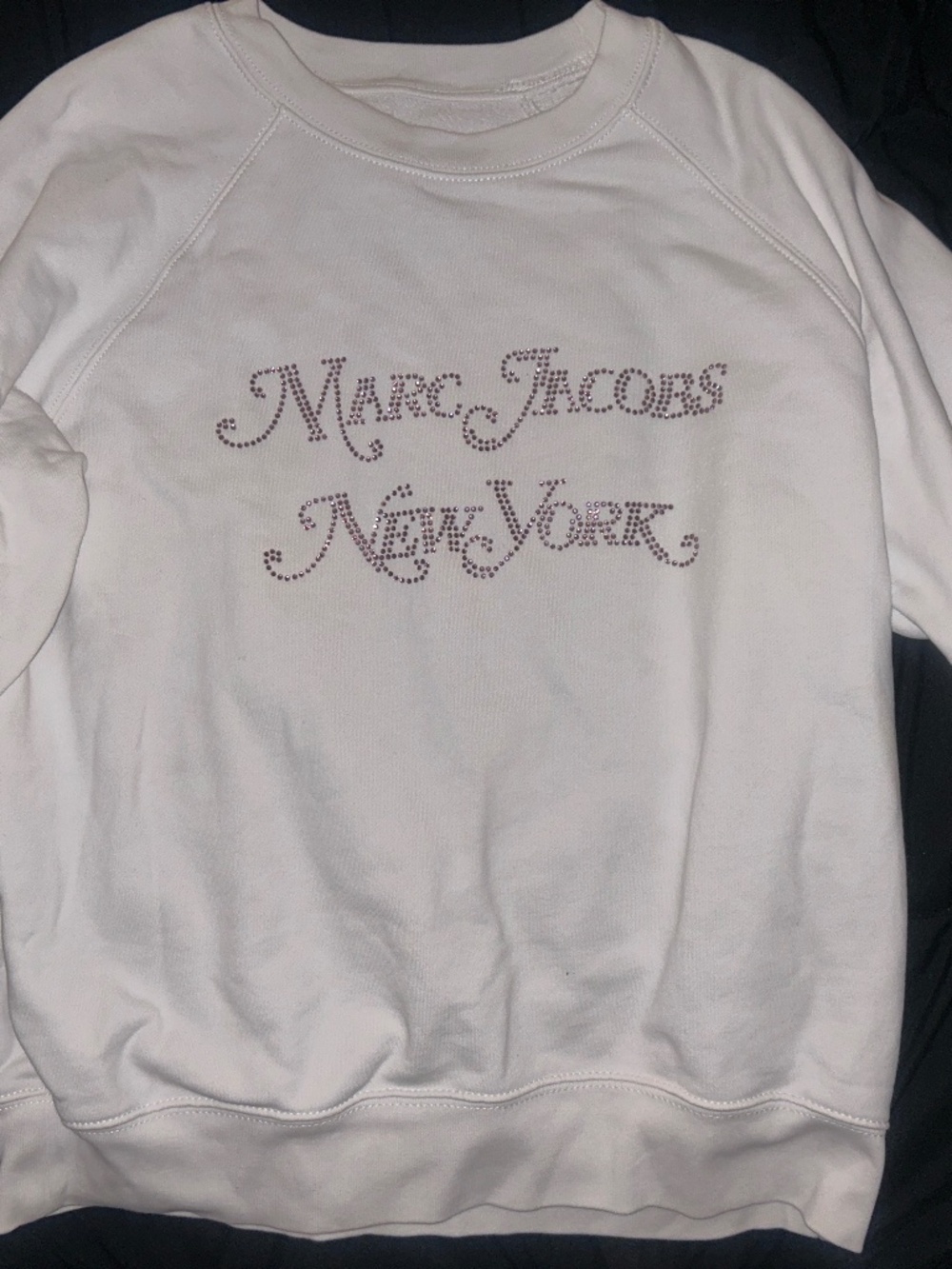 Marc Jacobs Rhinestone Logo Sweatshirt
